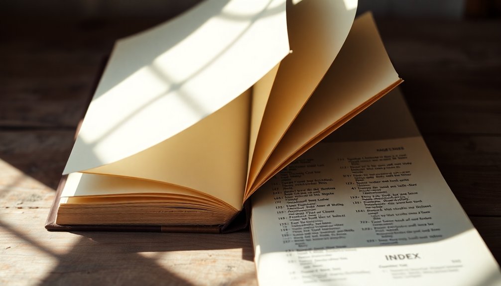 back of the book definition explained